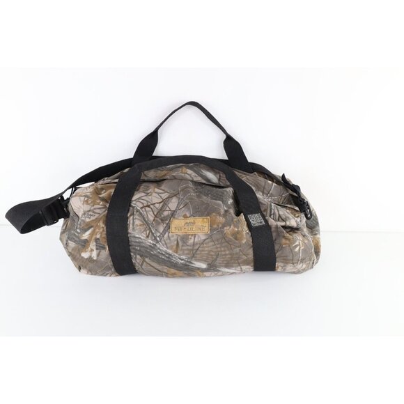 Vintage 90s Streetwear Faded Hardwoods Realtree Camouflage Handled Duffel Bag